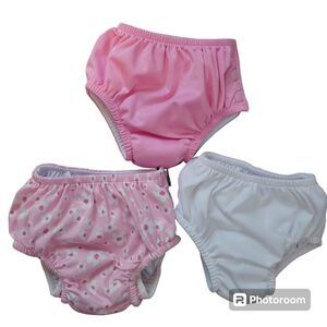3 Pairs of Green Sprouts Swimming Diapers 18 months and 12 months